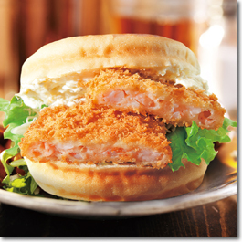 Item image:Breaded Prawn Burger